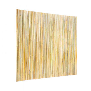 Natural Rolled Bamboo Fence Bamboo Panel 0.75 in D.