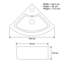 43.5mm Single Bathroom Vanity with Ceramic Basin