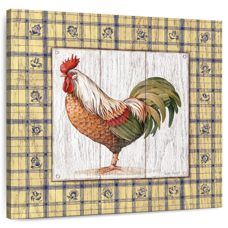 Crowle Rooster On Wood