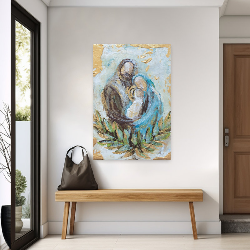 Holy Family 1 Piece Wrapped Canvas Wall Art, 152.4cm H x 101.6cm W
