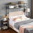Frame With 2 Nightstands Headboards With Storage Cabinet, Headboard With Shelves, Bookcase Headboard Easy Assembly For Bedroom