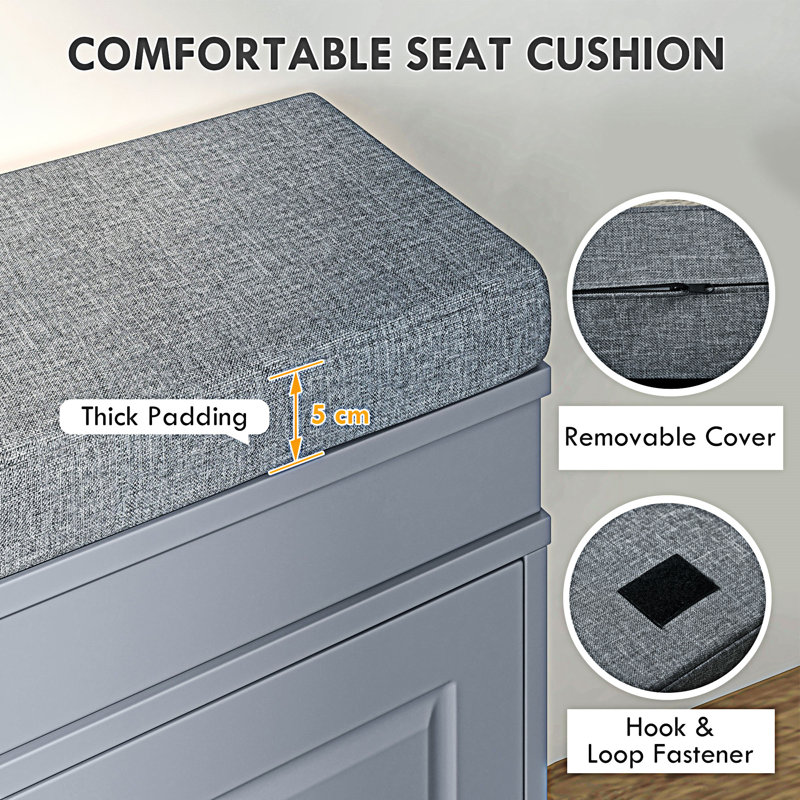 Banc à chaussures moderne pour vestibule