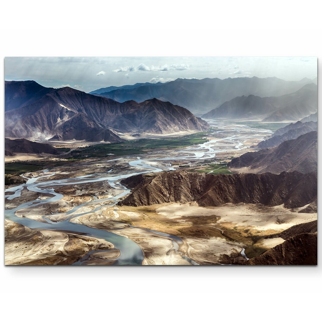 Leinwandbild Bergige Landschaft China