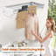 Séchoir à linge mural 32 ", support à linge en métal-1194028352