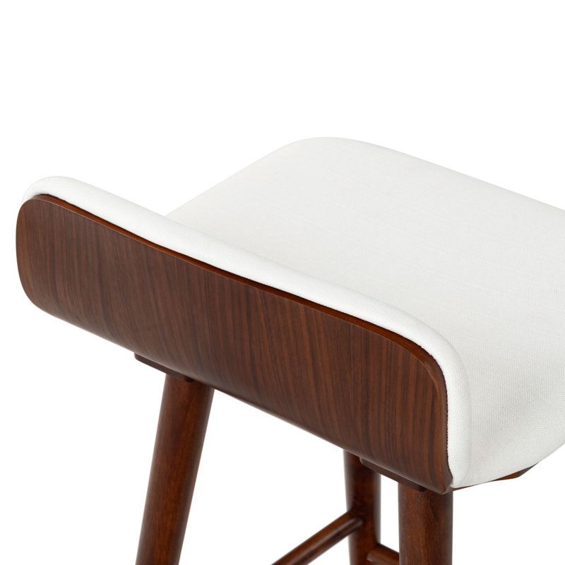 Vanya Barstool, White, Bar Stool - 31.1"