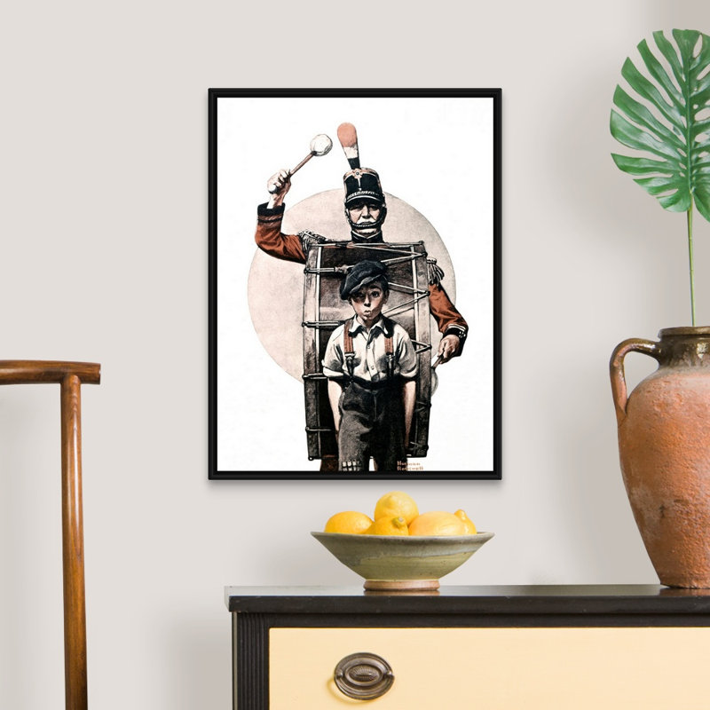 «Fourth of juillet», art mural sur toile, H 26 po x l 20 po x P 1,75 po, Cadre flottant noir