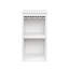 WHITE Colour Modular Wine Bar Cabinet With Storage Shelves With Hutch For Dining Room
