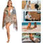 Serviette de plage surdimensionnée à motif floral vintage doux, serviette de bain absorbante et douce pour la plage, la piscine, la salle de bain, les voyages, la salle de sport et le camping, 81 x 160 cm