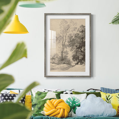 Vintage Sketch CI -Framed Print