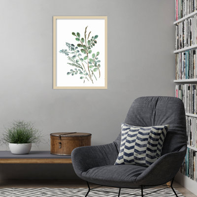 «Farmhouse Botanicals II» par Marcy Chapman, reproduction d'art encadrée sur bois