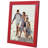 Picture Frame - Rustic Picture Frame with Textured Engineered Wood, Shatter Resistant Glass and Easel Back - Horizontal and Vertical Display-101109489-101109454