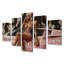 «Blonde Boss Girl In Pink Lambo I - Boss Art», ensemble d'art sur toile