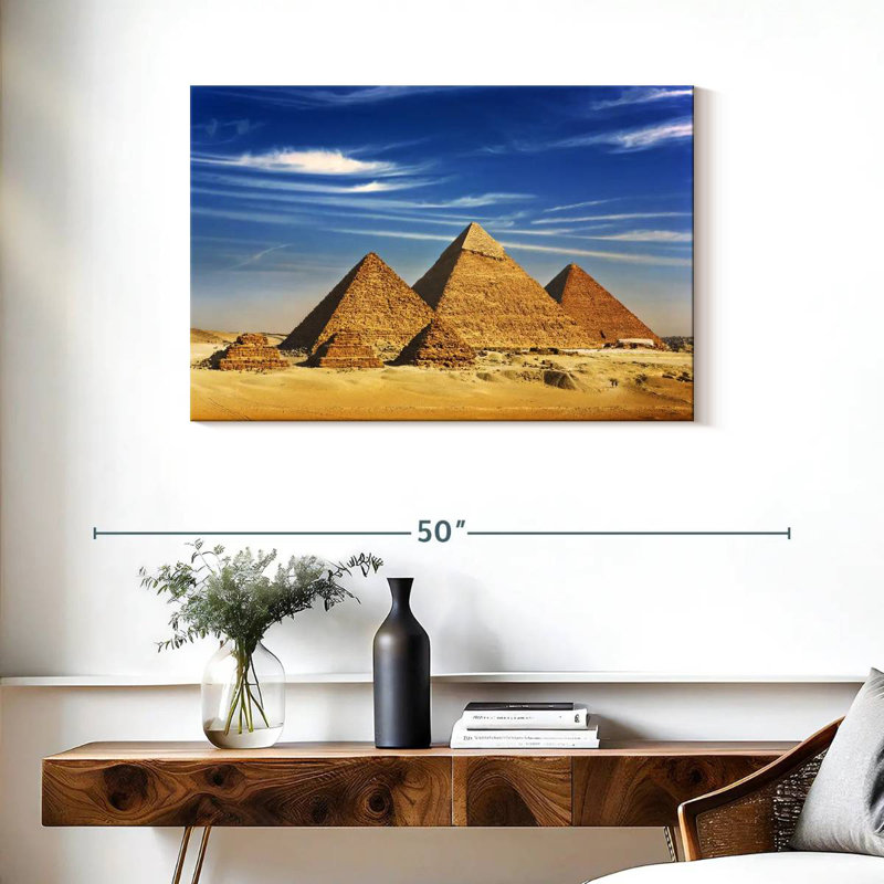 Pyramides égyptiennes de Gizeh Adella, H 24 po x l 36 po