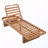 Outdoor Reclining Lounge Chair With Cushion