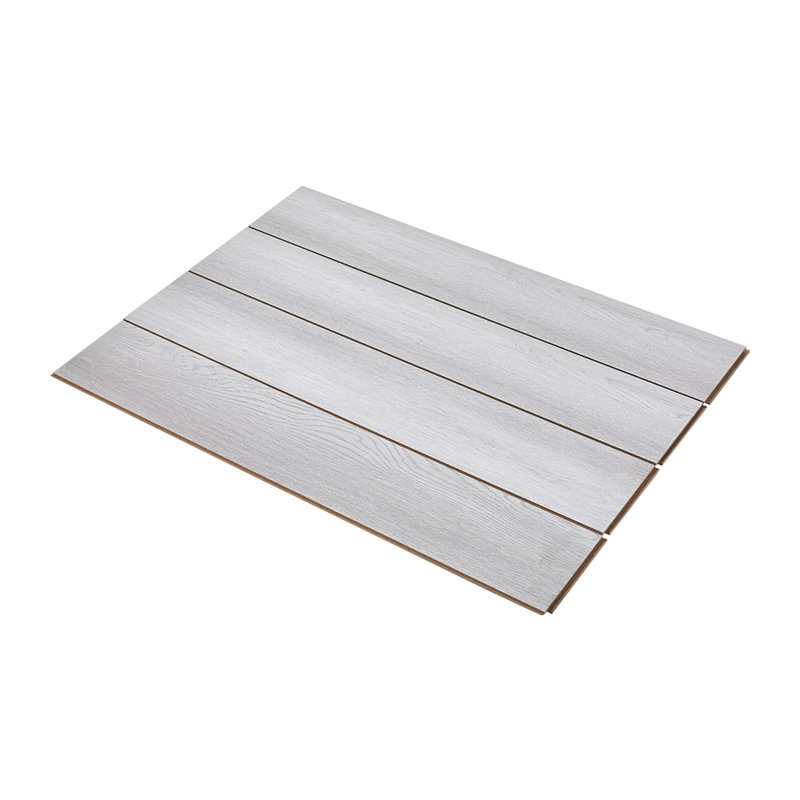 15.5cm W x 81.5cm L x 1.2cm Laminate Flooring, Light Grey