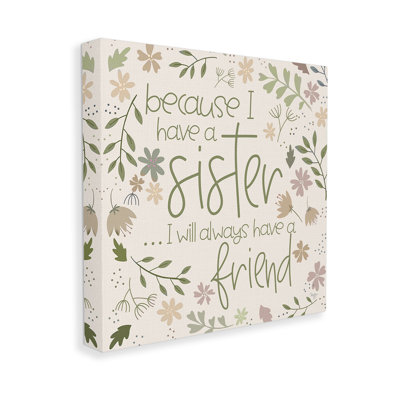 "Botanical Sister Friendship" par Mollie B. sur toile