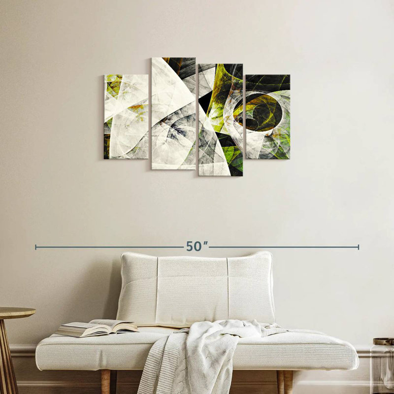Avery Iced Lime Dynamic Abstract, 22" H x 36" W