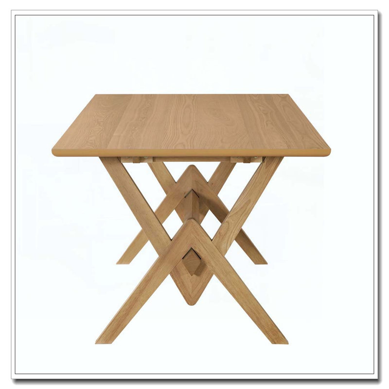 Table de salle à manger en bois, Naturel, Naturel