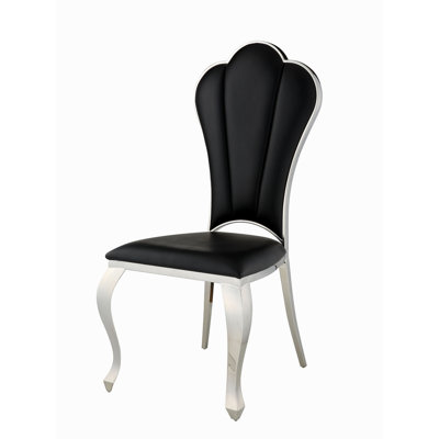 Chaise d'appoint avec dossier capitonné (ensemble de 2)