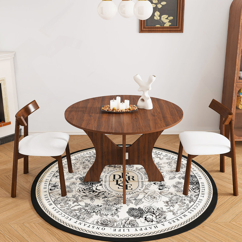 Ensemble de table de salle à manger 3 pièces en bois 3 pièces, Noyer