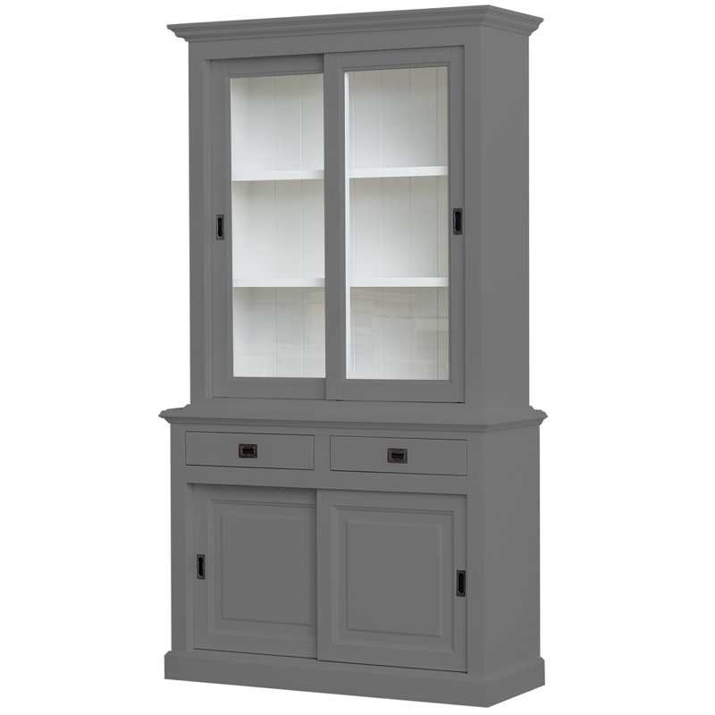 Analin Display Cabinet, Grey