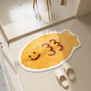 Absorbent Plush Bathroom Mat - Quick-Dry Door Mat With Non-Slip Backing