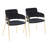 18.25'' H Velvet Upholstered Armchair-1767266224