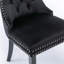 Chaises de salle à manger modernes en velours, chaise de salle à manger rembourrée capitonnée avec anneau de traction, chaises d'appoint d'appoint pour le salon-414852714-426622428-426551926