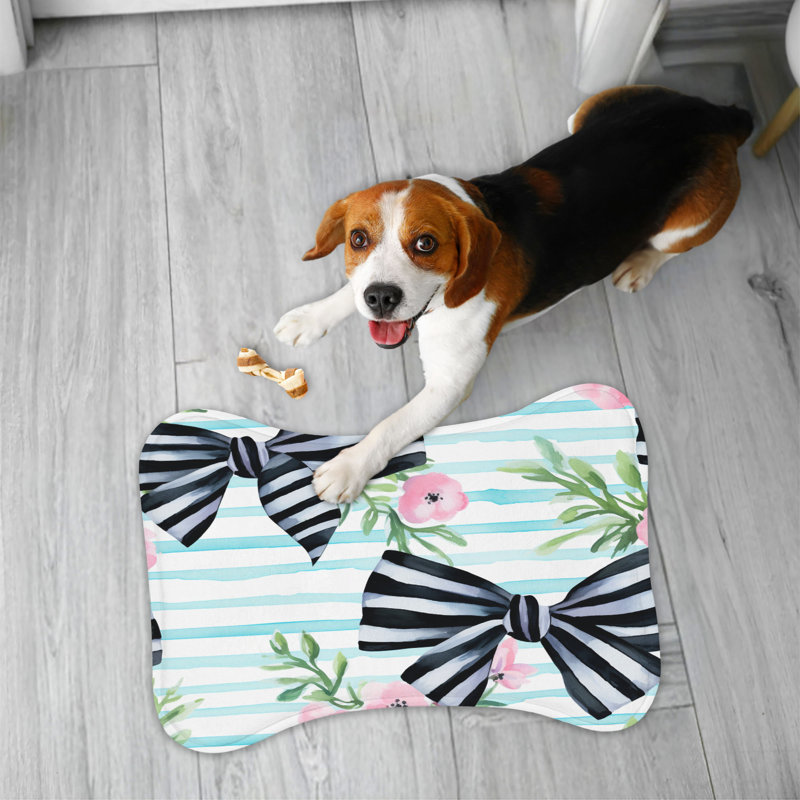 Tapis noir à rayures noires - 1 pièce
