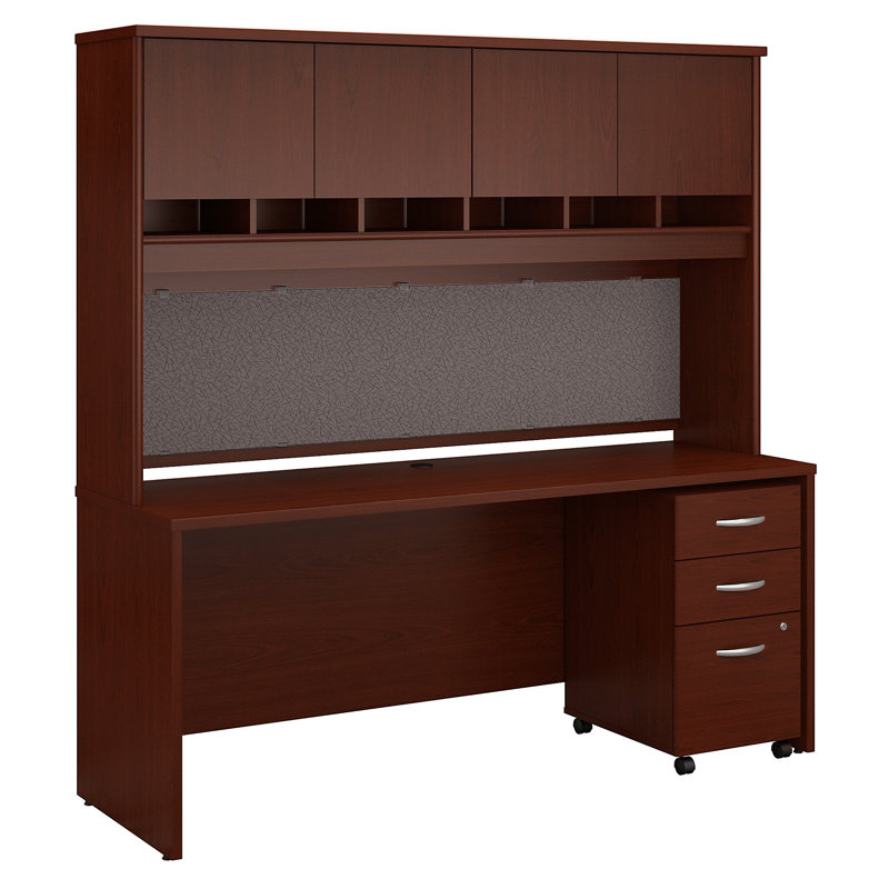Office 500 Collection Executive Desk, Mahogany