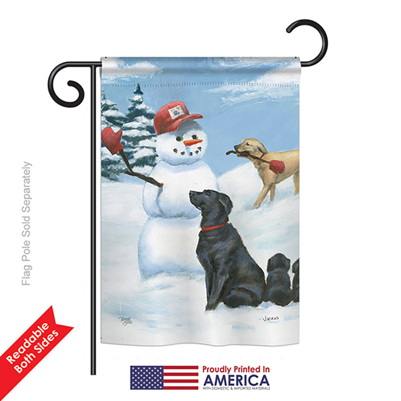 Double-Sided Multi-Color Polyester Winter Garden Flag