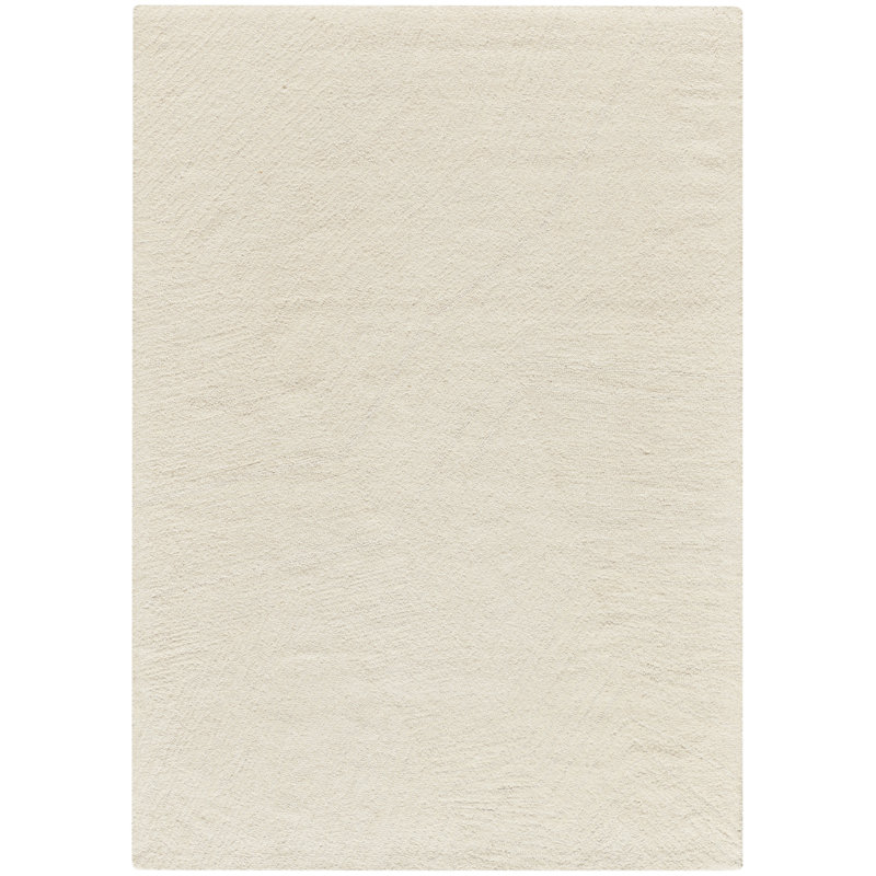 Pure Angles Outdoor Hand Tufted Abstract Area Rug in Ivory/Cream, Rectangle 5'3" x 7'3"