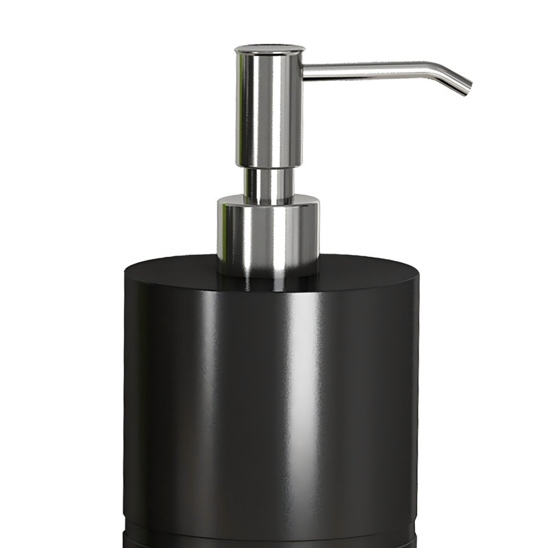 Liquid Soap Dispenser Pump Bottle Bathroom Vanity & Kitchen Sink,Holds Soap,Lotion & Sanitizer Black/Resin