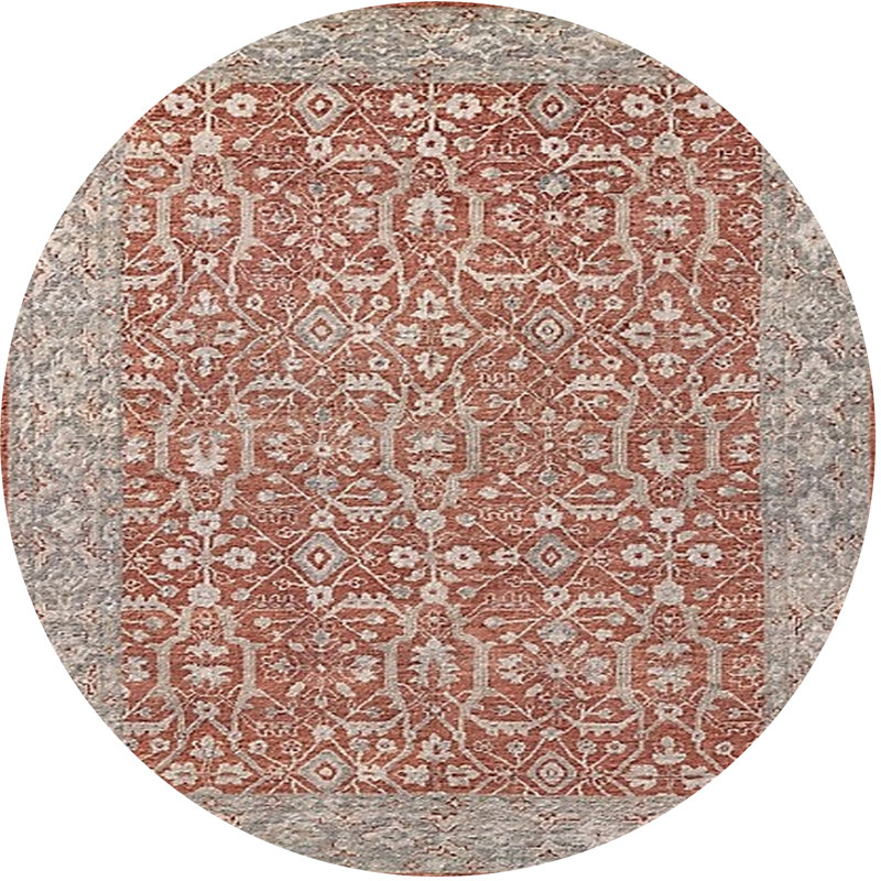 Hagy Oriental Indoor Rug, Round 4'