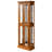 11.96"D Oak Curio Cabinet With Internal Lighting & Adjustable Shelving In 6 Shelves Magnetic Doors-25023710