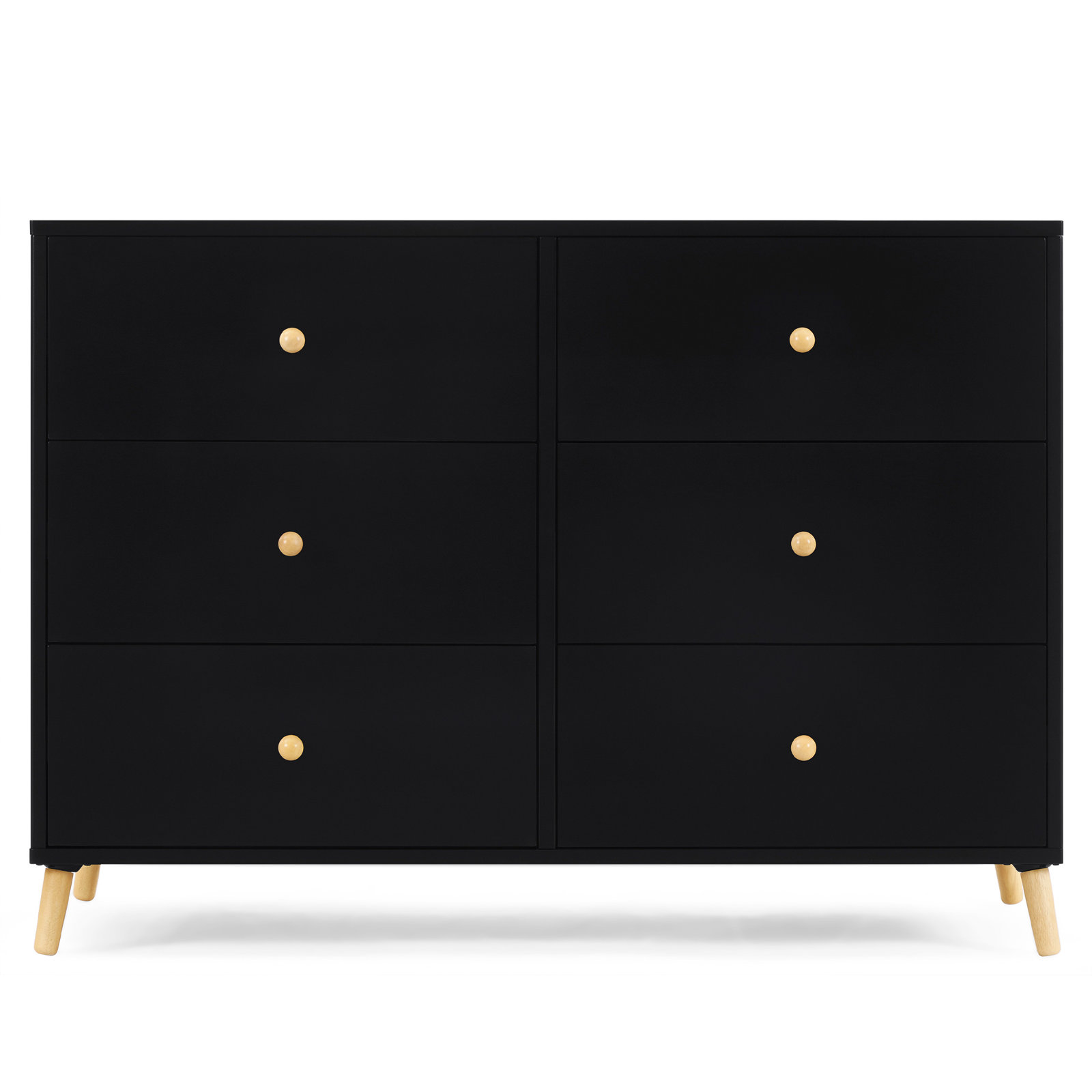 Delta Children Essex 6 Drawer Dresser, Black