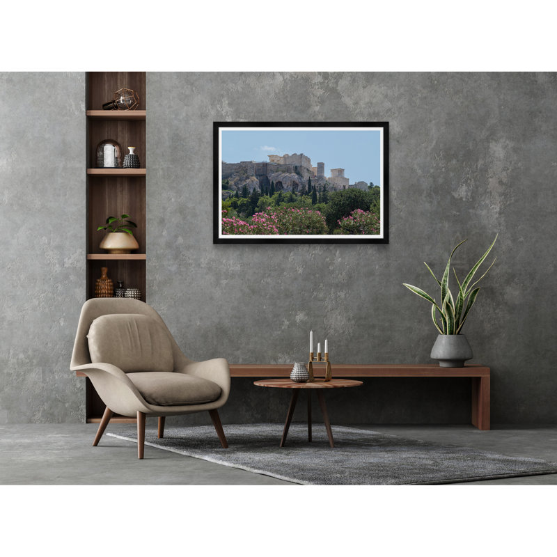 Europa Collection " Floral Acropolis " by Tim Klein, Black, 29" H x 42" W x 1.5" D