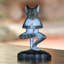 Figurine en bois yoga kitty Juba