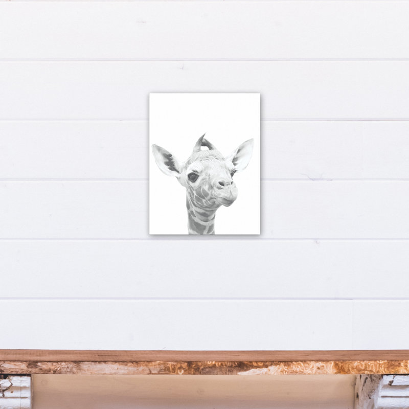 Art sur toile baby giraffe Becerra, H 14 po x l 11 po x P 1,25 po