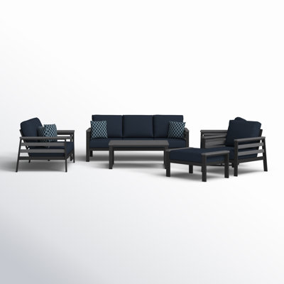 Townsend 7 - Person Outdoor Seating Group with Sunbrella Cushions by Birch Lane