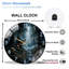 Horloge murale en verre 12 po