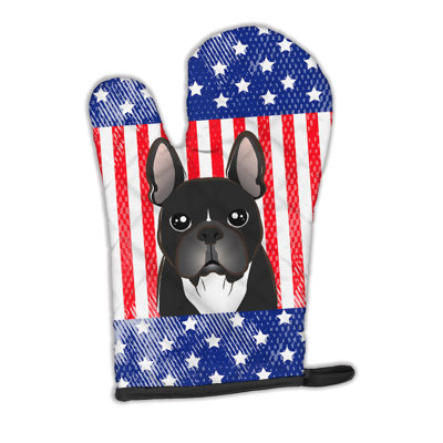 Caroline's Treasures American Flag Polyester Oven Mitt