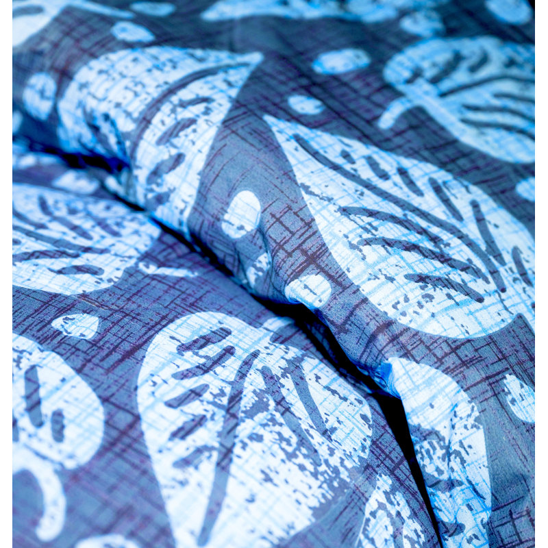 Etavonni Home Batik Leaf, Queen Comforter + 2 Standard Shams