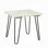 Table de bout en marbre blanc Modern Elegance
