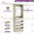 21"-95"Closet System With 4 Drawers And 4 Rods-1897078873