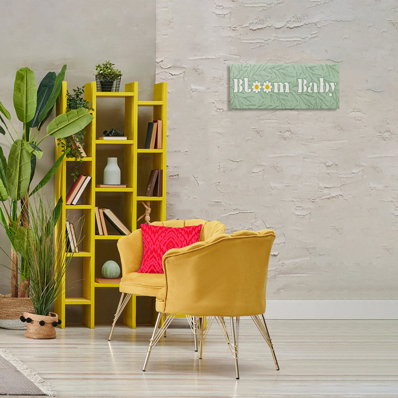Groovy Bloom, toile par Lil 'Rue, H 10 po x l 24 po
