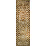 Hand Knotted Wool Floral Area Rug in Brown