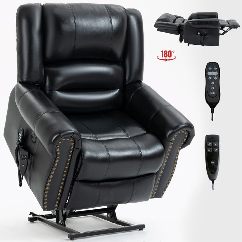 Fauteuil inclinable Power Massage, Noir, noir, noir, noir