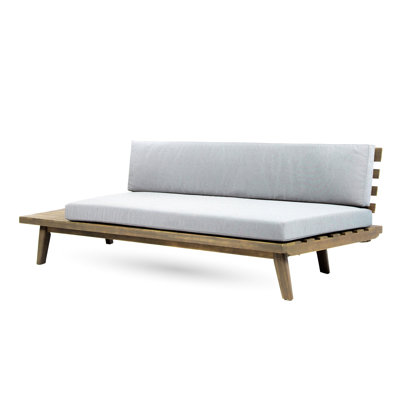 2 Seater Left Sideway, Wood, Gray, Water- Cushions, And Gleaming Brightly 2 On Side, Gray Stylish Showcase Stand