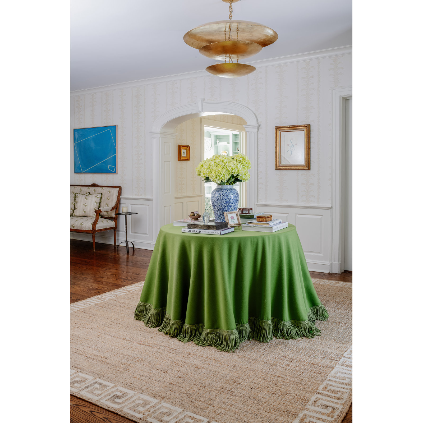 Orchard Ivory Hand-Woven Geometric Jute Rug, Rectangle 5' x 8'